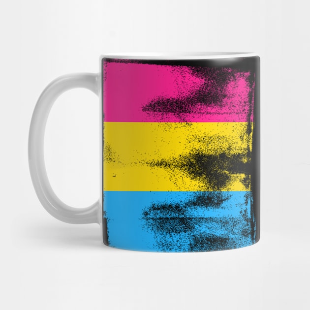 Pansexual Pride Flag with Texture Finish by Punderstandable